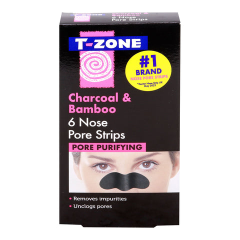 GETIT.QA- Qatar’s Best Online Shopping Website offers T-ZONE CHARCOAL & BAMBOO NOSE PORE STRIPS 6 PCS at the lowest price in Qatar. Free Shipping & COD Available!