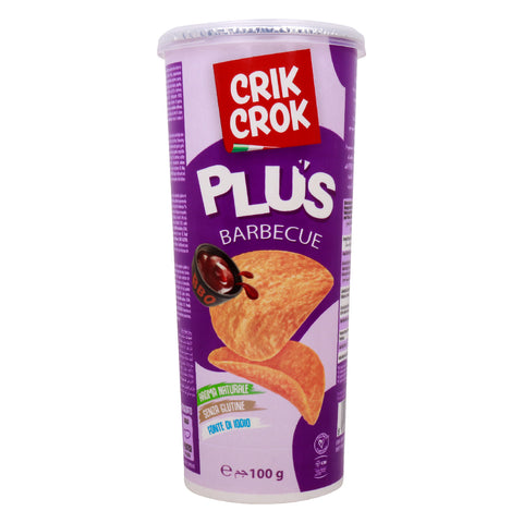 GETIT.QA- Qatar’s Best Online Shopping Website offers CRIK CROK PLUS GLUTEN FREE BARBEQUE CHIPS 100 G at the lowest price in Qatar. Free Shipping & COD Available!