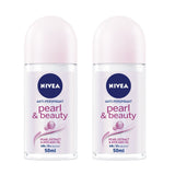 GETIT.QA- Qatar’s Best Online Shopping Website offers NIVEA ANTIPERSPIRANT ROLL-ON FOR WOMEN PEARL & BEAUTY VALUE PACK 2 X 50 ML at the lowest price in Qatar. Free Shipping & COD Available!