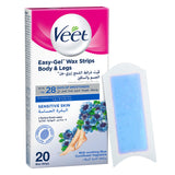 GETIT.QA- Qatar’s Best Online Shopping Website offers VEET HAIR REMOVAL COLD WAX STRIPS SENSITIVE SKIN 20 PCS at the lowest price in Qatar. Free Shipping & COD Available!