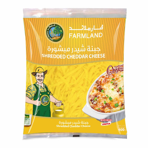 GETIT.QA- Qatar’s Best Online Shopping Website offers FARMLAND SHREDDED CHEDDAR CHEESE-- 400 G at the lowest price in Qatar. Free Shipping & COD Available!