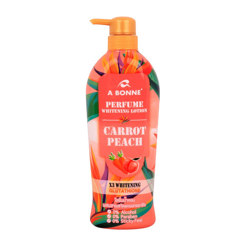 GETIT.QA- Qatar’s Best Online Shopping Website offers A BONNE CARROT & PEACH PERFUME WHITENING LOTION 500 ML at the lowest price in Qatar. Free Shipping & COD Available!