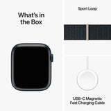 GETIT.QA- Qatar’s Best Online Shopping Website offers APPLE WATCH SERIES 9 GPS, MIDNIGHT ALUMINIUM CASE WITH MIDNIGHT SPORT LOOP, 45 MM, MR9C3QA/A at the lowest price in Qatar. Free Shipping & COD Available!