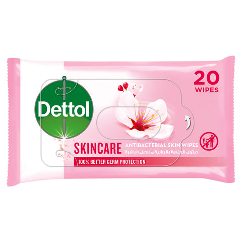 GETIT.QA- Qatar’s Best Online Shopping Website offers DETTOL ANTIBACTERIAL WIPES SKINCARE 20PCS
 at the lowest price in Qatar. Free Shipping & COD Available!