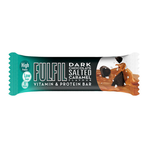 GETIT.QA- Qatar’s Best Online Shopping Website offers FULFIL VITAMIN & PROTEIN BAR DARK CHOCOLATE SALTED CARAMEL FLAVOUR 55 G
 at the lowest price in Qatar. Free Shipping & COD Available!