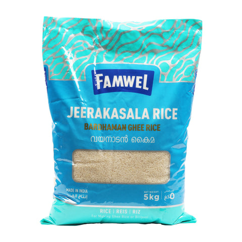 GETIT.QA- Qatar’s Best Online Shopping Website offers FAMWEL JEERAKASALA RICE 5KG at the lowest price in Qatar. Free Shipping & COD Available!