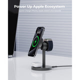 GETIT.QA- Qatar’s Best Online Shopping Website offers AUKEY MAGFUSION 3-IN-1 QI2 MAGNETIC FAST WIRELESS CHARGING STATION, 15 WATTS, LC-MC311 at the lowest price in Qatar. Free Shipping & COD Available!