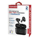 GETIT.QA- Qatar’s Best Online Shopping Website offers PROMATE HIGH-DEFINITION ANC TWS EARPHONES WITH INTELLITOUCH PROPODS BLACK at the lowest price in Qatar. Free Shipping & COD Available!