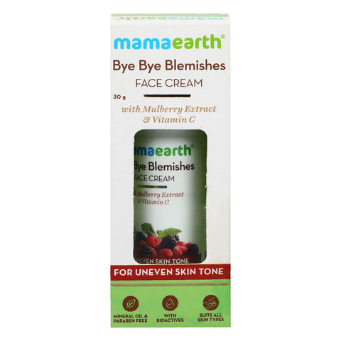 GETIT.QA- Qatar’s Best Online Shopping Website offers MAMAEARTH BYE BYE BLEMISHES FACE CREAM 30 G at the lowest price in Qatar. Free Shipping & COD Available!