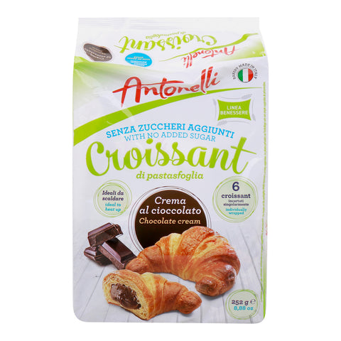 GETIT.QA- Qatar’s Best Online Shopping Website offers ANTONELLI SUGAR FREE CHOCOLATE CREAM CROISSANT-- 252 G at the lowest price in Qatar. Free Shipping & COD Available!