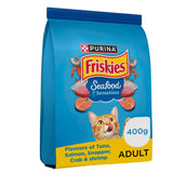 GETIT.QA- Qatar’s Best Online Shopping Website offers PURINA FRISKIES SEAFOOD SENSATION CAT FOOD 400 G
 at the lowest price in Qatar. Free Shipping & COD Available!