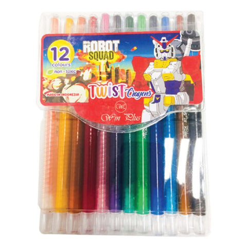 GETIT.QA- Qatar’s Best Online Shopping Website offers WIN PLUS TWIST CRAYONS, EN-71, 12 PCS at the lowest price in Qatar. Free Shipping & COD Available!