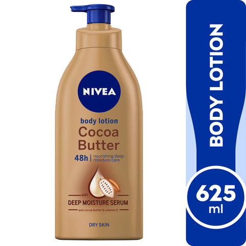 GETIT.QA- Qatar’s Best Online Shopping Website offers NIVEA BODY LOTION COCOA BUTTER VITAMIN E DRY SKIN 625 ML at the lowest price in Qatar. Free Shipping & COD Available!