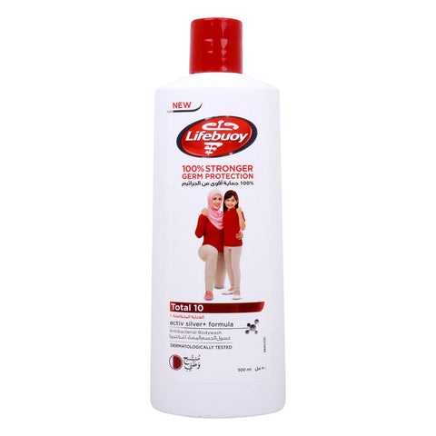 GETIT.QA- Qatar’s Best Online Shopping Website offers LIFEBUOY TOTAL 10 ANTIBACTERIAL BODYWASH 500 ML at the lowest price in Qatar. Free Shipping & COD Available!