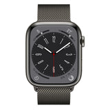 GETIT.QA- Qatar’s Best Online Shopping Website offers APPLE WATCH SERIES 8 GPS + CELLULAR, 45 MM, GRAPHITE STAINLESS STEEL CASE WITH GRAPHITE MILANESE LOOP at the lowest price in Qatar. Free Shipping & COD Available!