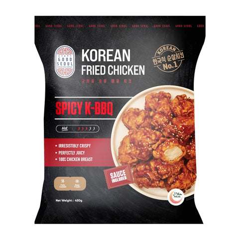 GETIT.QA- Qatar’s Best Online Shopping Website offers GOOD SEOUL SPICY K-BBQ KOREAN FRIED CHICKEN 450 G at the lowest price in Qatar. Free Shipping & COD Available!
