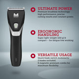 GETIT.QA- Qatar’s Best Online Shopping Website offers MOSER KUNO PROFESSIONAL PREMIUM CORD/CORDLESS HAIR CLIPPER, 1887-0150 at the lowest price in Qatar. Free Shipping & COD Available!