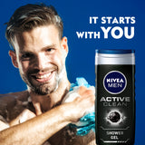 GETIT.QA- Qatar’s Best Online Shopping Website offers NIVEA MEN ACTIVE CLEAN SHOWER GEL VALUE PACK 2 X 250 ML at the lowest price in Qatar. Free Shipping & COD Available!