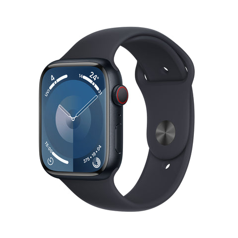 GETIT.QA- Qatar’s Best Online Shopping Website offers APPLE WATCH SERIES 9 GPS + CELLULAR MIDNIGHT ALUMINIUM CASE WITH MIDNIGHT SPORT BAND, 41 MM, S/M, MRHR3 at the lowest price in Qatar. Free Shipping & COD Available!