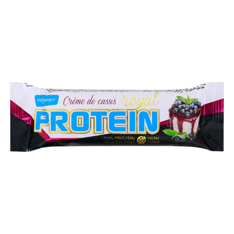 GETIT.QA- Qatar’s Best Online Shopping Website offers MAX SPORT GLUTEN FREE CREME DE CASSIS ROYAL PROTEIN BAR 60 G
 at the lowest price in Qatar. Free Shipping & COD Available!
