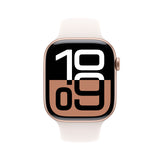 GETIT.QA- Qatar’s Best Online Shopping Website offers PRE-ORDER APPLE WATCH SERIES 10 GPS, 46 MM ROSE GOLD ALUMINIUM CASE WITH LIGHT BLUSH SPORT BAND - S/M, MWWT3QA/A at the lowest price in Qatar. Free Shipping & COD Available!