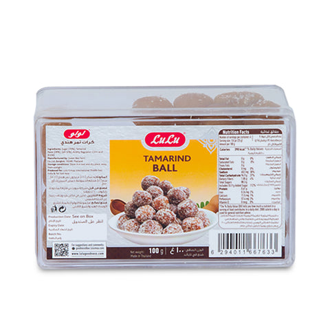 GETIT.QA- Qatar’s Best Online Shopping Website offers LULU TAMARIND BALL 100 G at the lowest price in Qatar. Free Shipping & COD Available!