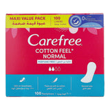 GETIT.QA- Qatar’s Best Online Shopping Website offers CAREFREE COTTON FEEL NORMAL PANTYLINERS 100PCS at the lowest price in Qatar. Free Shipping & COD Available!