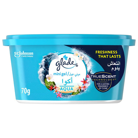 GETIT.QA- Qatar’s Best Online Shopping Website offers GLADE CAR AIR FRESHENER GEL AQUA 70 G at the lowest price in Qatar. Free Shipping & COD Available!