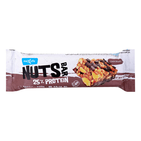 GETIT.QA- Qatar’s Best Online Shopping Website offers MAX SPORT CHOCOLATE NUTS PROTEIN BAR 40 G
 at the lowest price in Qatar. Free Shipping & COD Available!