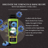 GETIT.QA- Qatar’s Best Online Shopping Website offers VATIKA NATURALS TURKISH BLACK SEED STRENGTH AND SHINE SHAMPOO FOR WEAK-- DULL HAIR 400 ML at the lowest price in Qatar. Free Shipping & COD Available!