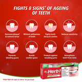 GETIT.QA- Qatar’s Best Online Shopping Website offers DABUR HERBAL ANTI AGEING NATURAL RED TOOTHPASTE-- 150 G at the lowest price in Qatar. Free Shipping & COD Available!