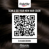 GETIT.QA- Qatar’s Best Online Shopping Website offers PALETTE PERMANENT NATURALS COLOR CREME DARK BROWN 3-0 1 PKT at the lowest price in Qatar. Free Shipping & COD Available!