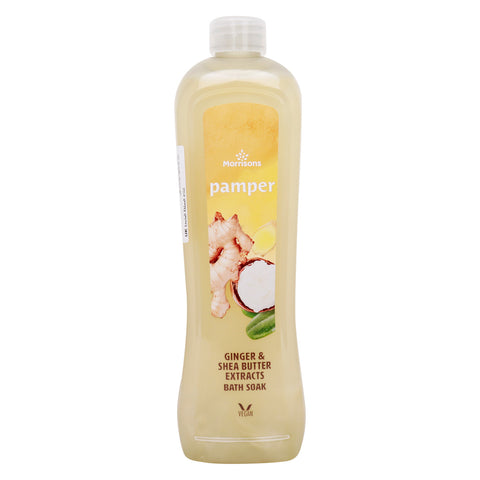 GETIT.QA- Qatar’s Best Online Shopping Website offers MORRISONS GINGER & SHEA BUTTER BATH SOAK-- 500 ML at the lowest price in Qatar. Free Shipping & COD Available!