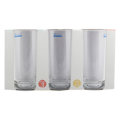 GETIT.QA- Qatar’s Best Online Shopping Website offers UNION GLASS LONG TUMBLER UG-335 3PCS at the lowest price in Qatar. Free Shipping & COD Available!