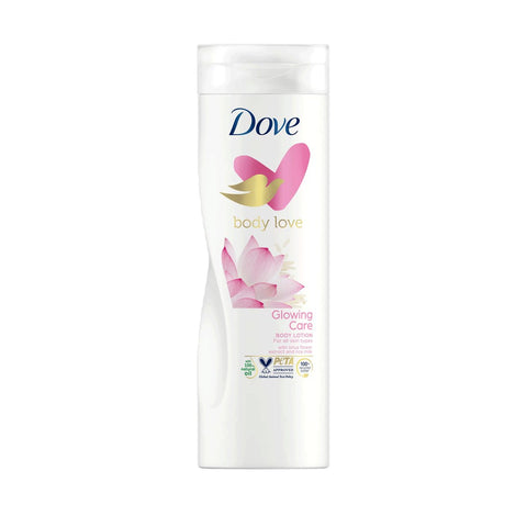 GETIT.QA- Qatar’s Best Online Shopping Website offers DOVE GLOWING CARE WITH LOTUS FLOWER BODY LOTION-- 400 ML at the lowest price in Qatar. Free Shipping & COD Available!