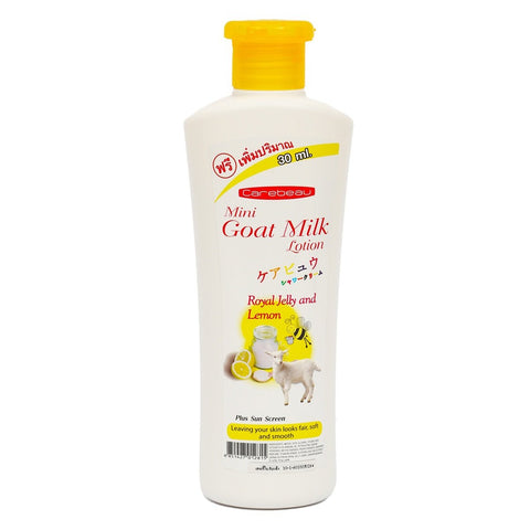 GETIT.QA- Qatar’s Best Online Shopping Website offers CAREBEAU GOAT MILK BODY LOTION WITH ROYAL JELLY & LEMON 300 ML at the lowest price in Qatar. Free Shipping & COD Available!