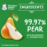 GETIT.QA- Qatar’s Best Online Shopping Website offers GERBER ORGANIC PEAR BABY FOOD FROM 6 MONTHS 90 G at the lowest price in Qatar. Free Shipping & COD Available!