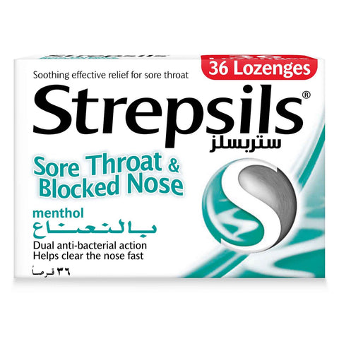 GETIT.QA- Qatar’s Best Online Shopping Website offers STREPSILS SORE THROAT AND BLOCKED NOSE LOZENGERS 36 PCS at the lowest price in Qatar. Free Shipping & COD Available!