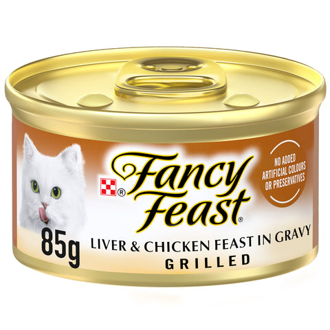 GETIT.QA- Qatar’s Best Online Shopping Website offers PURINA FANCY FEAST GRILLED LIVER & CHICKEN FEAST IN GRAVY CAT FOOD 85 G
 at the lowest price in Qatar. Free Shipping & COD Available!