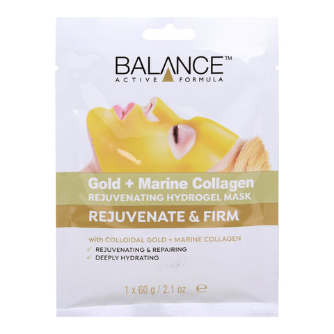 GETIT.QA- Qatar’s Best Online Shopping Website offers BALANCE ACTIVE FORMULA GOLD + MARINE COLLAGEN REJUVENATING HYDROGEL MASK 60 G at the lowest price in Qatar. Free Shipping & COD Available!