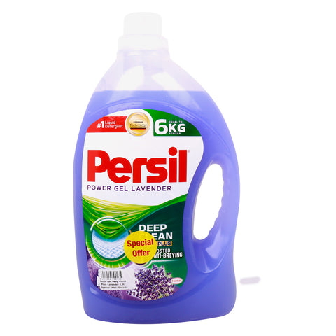 GETIT.QA- Qatar’s Best Online Shopping Website offers PERSIL DEEP CLEAN PLUS LAVENDER POWER GEL VALUE PACK 2.9 LITRES at the lowest price in Qatar. Free Shipping & COD Available!