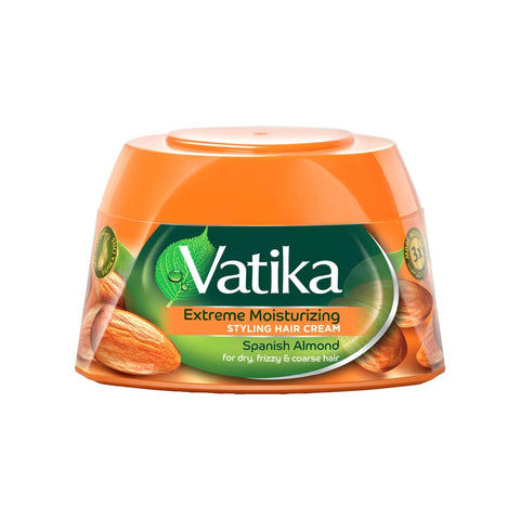 GETIT.QA- Qatar’s Best Online Shopping Website offers VATIKA NATURALS EXTREME MOISTURIZING STYLING HAIR CREAM ENRICHED WITH SPANISH ALMOND FOR DRY AND FRIZZY HAIR 140 ML at the lowest price in Qatar. Free Shipping & COD Available!