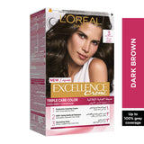 GETIT.QA- Qatar’s Best Online Shopping Website offers L'OREAL PARIS EXCELLENCE CREME COLOR 3.0 BROWN BLACK 1 PKT at the lowest price in Qatar. Free Shipping & COD Available!