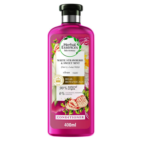 GETIT.QA- Qatar’s Best Online Shopping Website offers HERBAL ESSENCES BIO: RENEW CLEAN WHITE STRAWBERRY & SWEET MINT CONDITIONER 400 ML at the lowest price in Qatar. Free Shipping & COD Available!