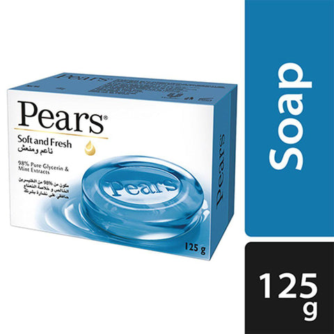 GETIT.QA- Qatar’s Best Online Shopping Website offers PEARS SOFT & FRESH SOAP BAR WITH MINT EXTRACTS 125 G at the lowest price in Qatar. Free Shipping & COD Available!