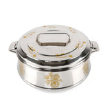 GETIT.QA- Qatar’s Best Online Shopping Website offers CHEFLINE STAINLESS STEEL HOT POT AMAL GOLD-- 3500 ML at the lowest price in Qatar. Free Shipping & COD Available!