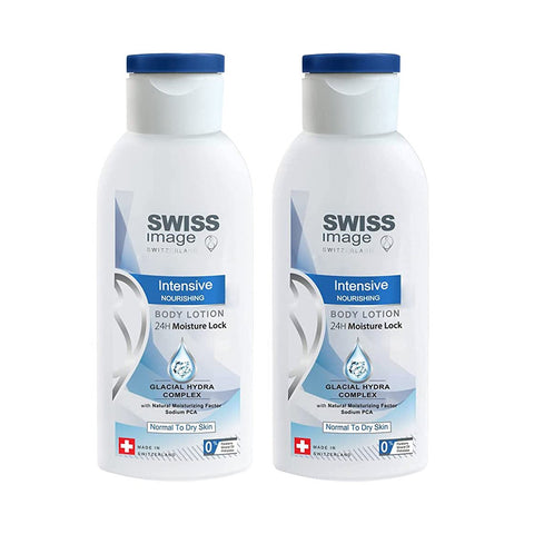 GETIT.QA- Qatar’s Best Online Shopping Website offers SWISS IMAGE INTENSIVE NOURISHING BODY LOTION 2 X 250 ML at the lowest price in Qatar. Free Shipping & COD Available!