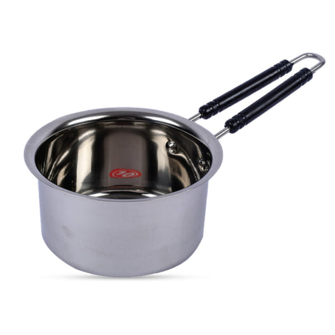 GETIT.QA- Qatar’s Best Online Shopping Website offers CHEFLINE STAINLESS STEEL SAUCEPAN-- 16 CM-- JY-16 at the lowest price in Qatar. Free Shipping & COD Available!