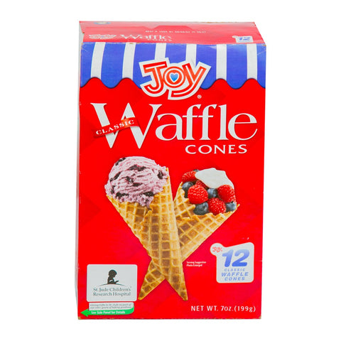 GETIT.QA- Qatar’s Best Online Shopping Website offers JOY CLASSC.WAFFLE CONES12S 7OZ at the lowest price in Qatar. Free Shipping & COD Available!