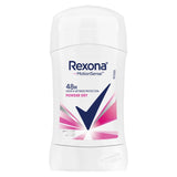 GETIT.QA- Qatar’s Best Online Shopping Website offers REXONA WOMEN ANTI-PERSPIRANT STICK POWDER DRY 40 G at the lowest price in Qatar. Free Shipping & COD Available!